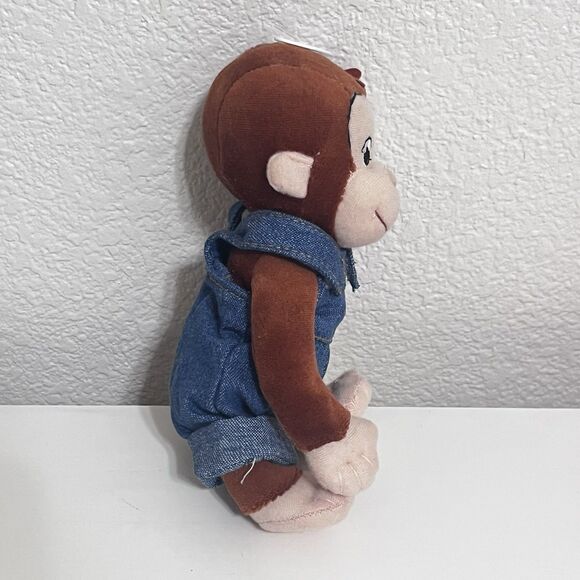 Marvel Toys Bean Bag Curious George in Overalls Plush Stuffed Animal 2005 w/ TAG - Picture 9 of 14
